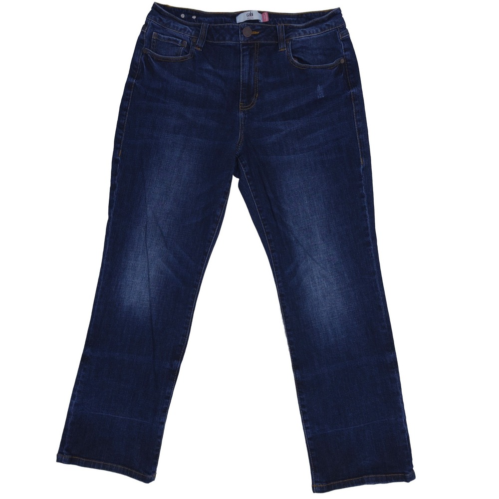Cabi True Boyfriend Jeans 10 Womens Dark Wash Denim Blue